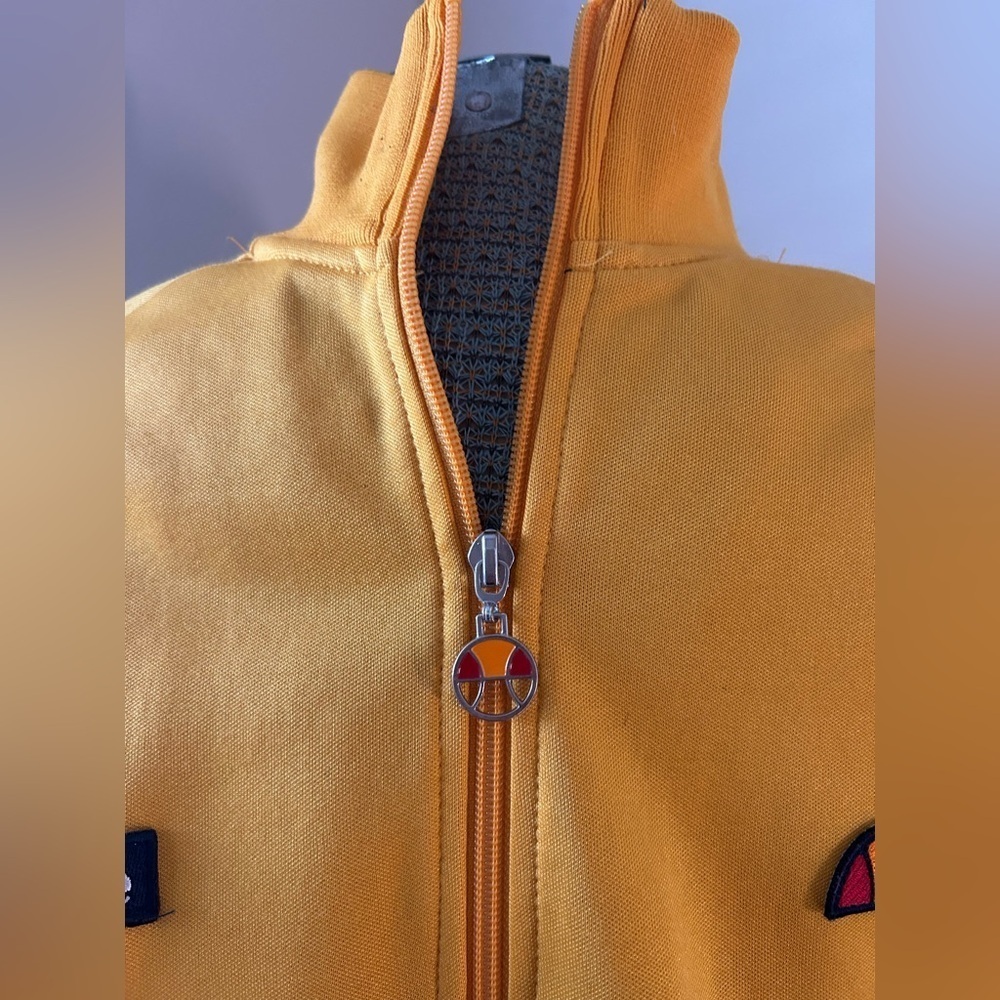 NWOT RETRO VINTAGE ELLESSE RIMINI TRACK JACKET. Sz. S. ORIGINAL AUTHENTIC - Picture 3 of 9